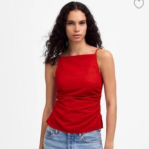 Madewell Ruched Square Neck Tank